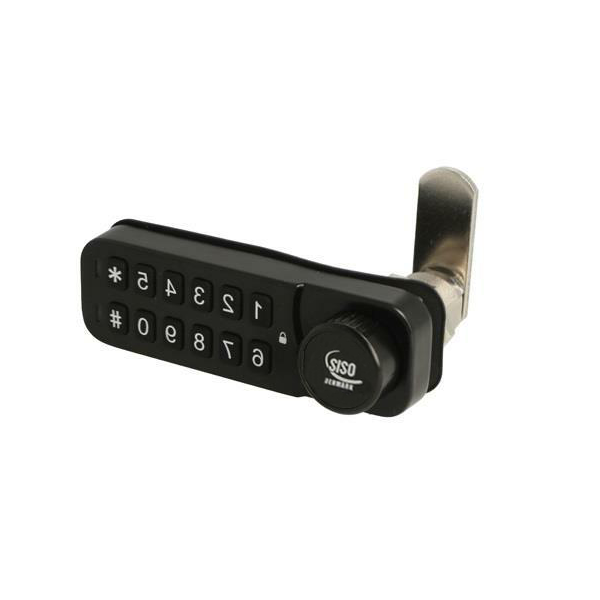 Zamek szyfrowy elektroniczny VIC poziomy do płyty max 22mm czarny LEWY