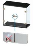 Blokada do drzwi podwójnych na UV SQUARE aluminium - 2