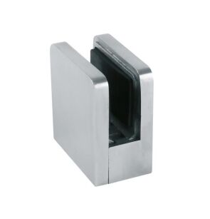 Klamra SQUARE SS316 słupek płaski 45x47mm/szczotkowany
