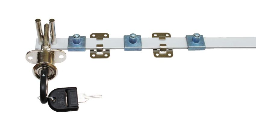 Zamek centralny SISO 1018 fi19mm L600mm zaczepy 3x8mm jeden numer klucza D20 HCK