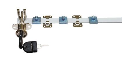 Zamek centralny SISO 1018 fi19mm L600mm zaczepy 3x8mm jeden numer klucza D20 HCK