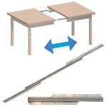 Prowadnica stołu do skrzyni dzielonej SISO SPLIT 560mm otwarcie 850mm 90kg - 2