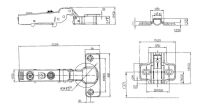 Zawias SC SS304 fi35 100st półnakładany - 3