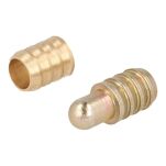 Kołek ustalający do blatów stołu fi8x22mm tuleja z mosiądzu żółty EU - 2