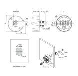 Zamek szyfrowy M500 biały 19x30mm - 6