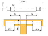 Medial Fix trzpień 73mm do złącza 88mm - 3