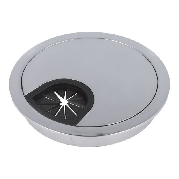 Przepust kablowy fi80x13mm znalowy szczotka chrom