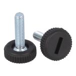 Stopka meblowa BETA M6x22mm fi20 czarna - 2