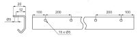Profil 2m systemu drzwi przesuwnych KG-30 - 2
