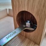 Złącze meblowe MAXI LUNA podkładka z nakrętką M8 pod otwór fi40mm stal - 5