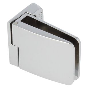 Zawias do drzwi szklanych 4-6mm SQUARE krótki przelotowy lewy chrom