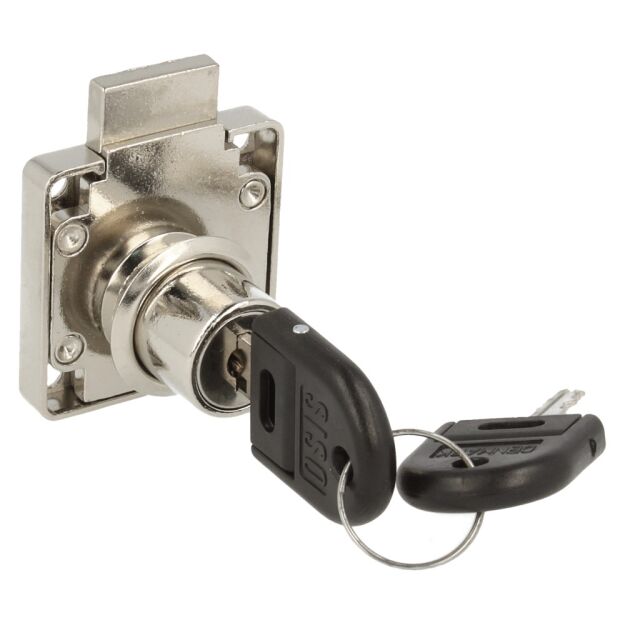 Zamek meblowy kwadratowy SISO X850 fi19x22mm HCK