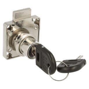 Zamek meblowy kwadratowy SISO X850 fi19x22mm HCK