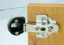 Zawias szkła MINI Cichy Domyk nakładany 4-6mm otwarcie 95 stopni - 4