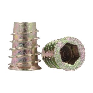 Mufa wkręcana z kołnierzem M8x20mm D820 żółty ocynk