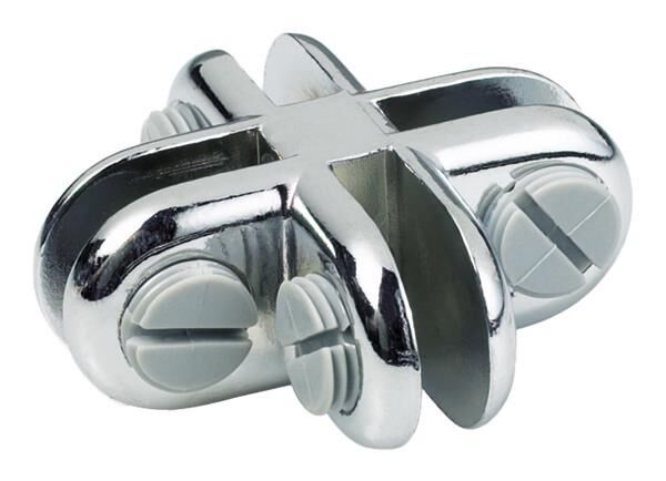 Łącznik szkła MINI 4 90st 4-5,5mm chrom