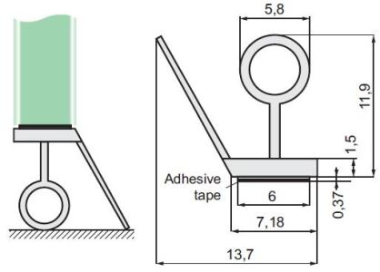 Kabina Uszczelka ADH01 8-12mm 2,4m