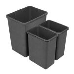 Zestaw koszy MERIL szary Z NAKLEJKAMI 20L+2x8L - 3