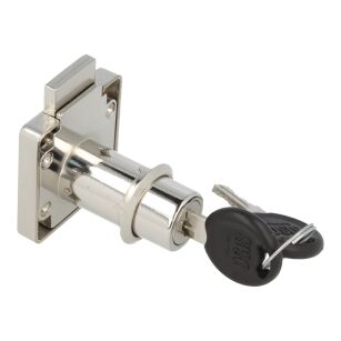 Zamek meblowy kwadratowy SISO X850 fi19x38mm jeden numer klucza D20 CK