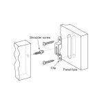 Modular System INVISIO 5032A zaczep pojedynczy półblokada dla paneli 19mm - 6