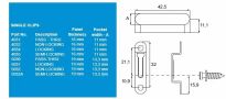 Modular System INVISIO 5032A zaczep pojedynczy półblokada dla paneli 19mm - 5