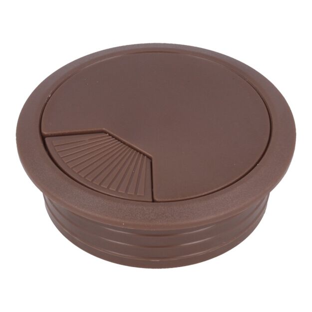 Przepust plastik fi80x21mm brązowy