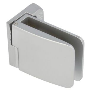 Zawias do drzwi szklanych 4-6mm SQUARE krótki przelotowy lewy aluminium