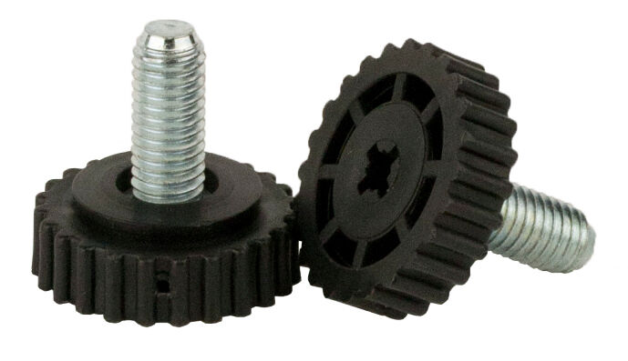 Stopka meblowa SOLO M6x18mm fi29 czarna