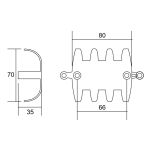 Prowadzenie kabli organizer podblatowy SPIDER 1mb szary - 5