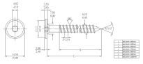 Śruba M6,3x60mm ż.ocynk - 2