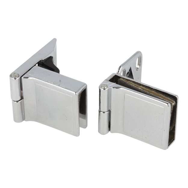 Zawias szkła D-13/2 chrom/Cena za 1parę