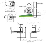 Stoper drzwi TURN TO FIT/5 pozycji stop - 5