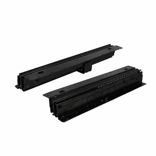 Prowadnica do szuflad pod schodami 400mm H54mm czarny mat