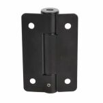 Zawias do kabin toaletowych WC SISO ze sprężyną samodomykający SS304 90x56x2mm czarny - 4