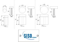 Szyld Śruba mosiądz fi13x19mm SS - 3