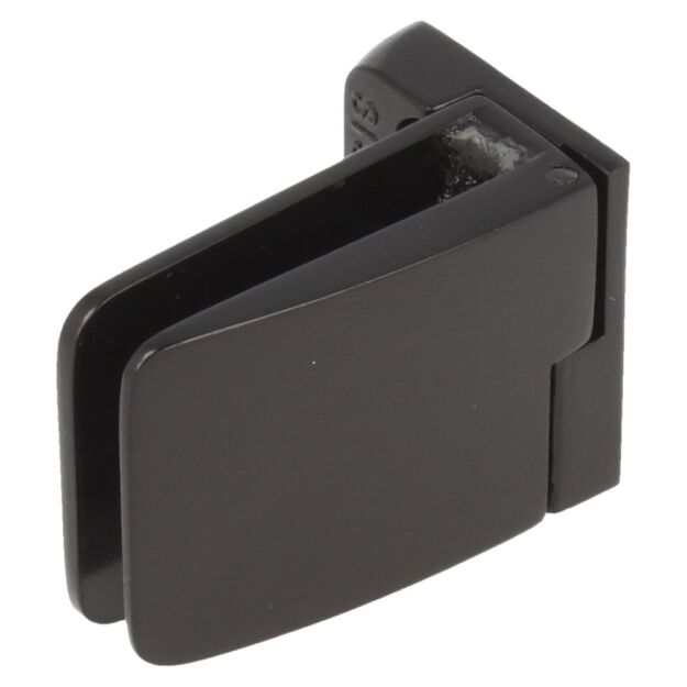 Zawias do drzwi szklanych 4-6mm SQUARE krótki przelotowy prawy czarny