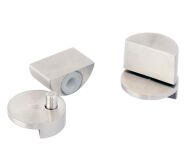 Zawias UV/Glue fi20mm szkło max 12mm SS304 szczotkowana/cena za parę - 3
