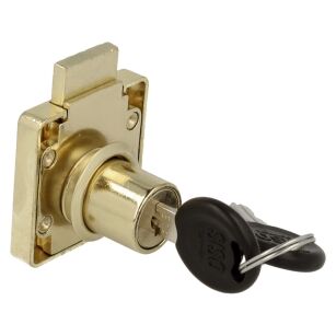 Zamek meblowy kwadratowy SISO X850 fi19x22mm CK złoty
