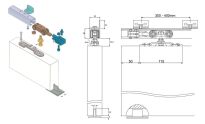 Prowadzenia systemu drzwi przesuwnych K1002 - 6