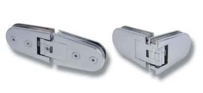 Zawias do kabiny prysznicowej ZUG 180 szkło-szkło 6-10mm aluminium