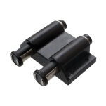 Zatrzask magnetyczny okrągły podwójny czarny - 2