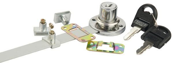 Zamek centralny boczny SISO X851N fi19mm L500 zaczepy 3x13mm HCK