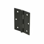 Zawias pasowy 60x50x1,8mm z mosiądzu czarny mat - 4