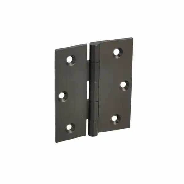 Zawias pasowy 60x50x1,8mm z mosiądzu czarny mat