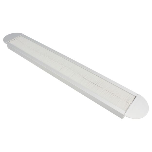 Przepust NSII 69x450x19 oval aluminium anoda z białą szczotką