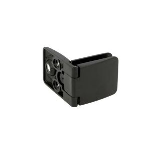 Zawias do drzwi szklanych 4-6mm SQUARE II przelotowy czarny