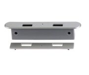 Ładowarka 2x port USB srebrna/wpuszczana/80x18x12mm/komplet z zasilaczem - 2