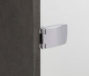 Zawias do drzwi szklanych 4-6mm SQUARE SEE-ME szkło-szkło chrom - 6