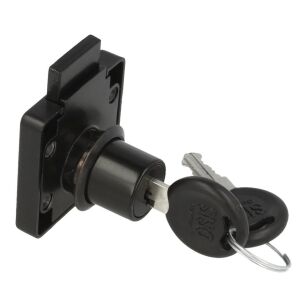 Zamek meblowy kwadratowy SISO X850 fi19x22mm Master J11 CK czarny