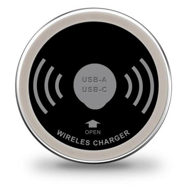 Bezprzewodowa ładowarka do telefonu fi60 z portami USB A + USB C